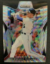 2020 Prizm Freddie Freeman SSP # /60 - Braves WHITE WAVE PRIZM  Atlanta Braves