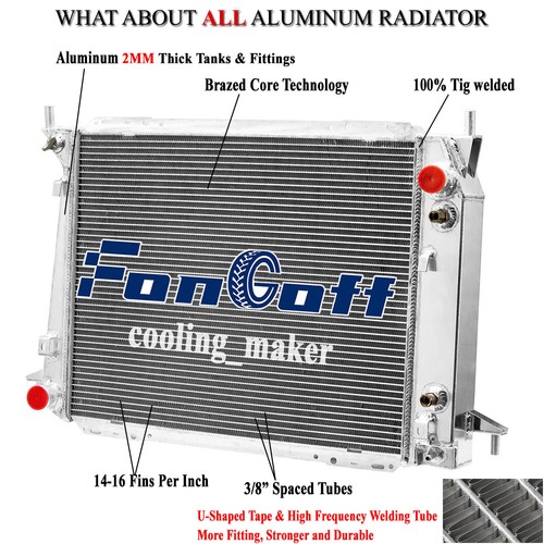 3 Row Radiator For 94-97 Ford Thunderbird 93-98 Lincoln Mark VIII 3.8L 4.6 - Picture 1 of 13