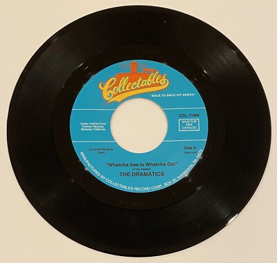 The Dramatics   Whatcha See Is Whatcha Get / Get Up And Get Down   45 Vinyl
