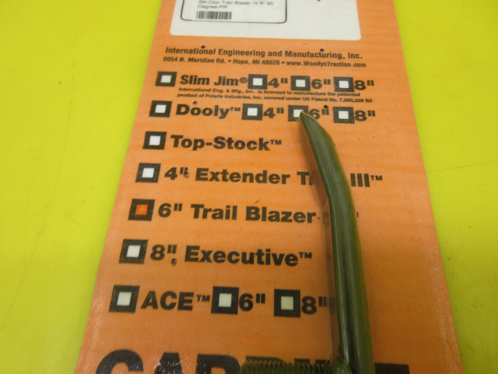 OEM WOODYS SKI DOO SKIDOO FORMULA SUMMIT MACH Z 1 6" INCH CARBIDE WEAR BARS