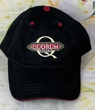 Quorum Cigars Black Baseball Cap Hat Adjustable Strapback JC Newman Embroidered