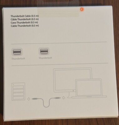 Apple MD862LL/A Thunderbolt Cable 0.5m - White - Sealed