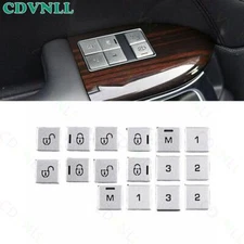 For Range Rover Sport 2014-17 Silver Aluminum Seat Memory Switch Button Sticker
