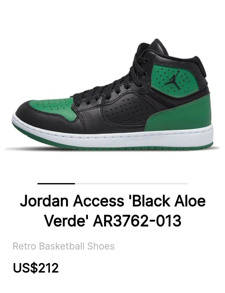 Size 10.5 - Jordan Access 'Black Aloe Verde' | eBay