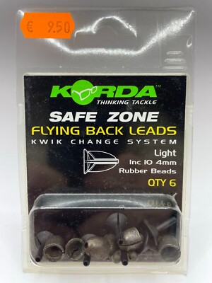 Korda Safe Zone Flying Back Leads light 4mm Rubber Beads