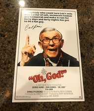 * CARL REINER * signed autographed 12x18 poster * OH, GOD * COA 