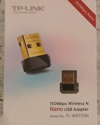 TP-Link 150 Mbps Wireless Nano USB Adapter, 2,4 GHz, N150 Nano, schwarz 