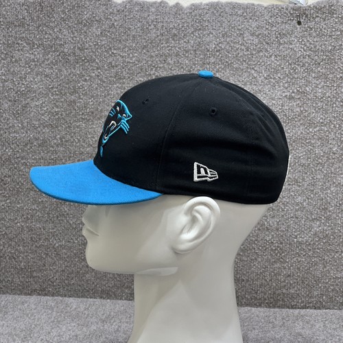 Carolina Panthers Hat New Era Youth Size 6 5/8 Fitted Cap Black Blue Kids Boys - Picture 2 of 8