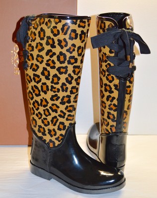 coach tristee rain boot purple