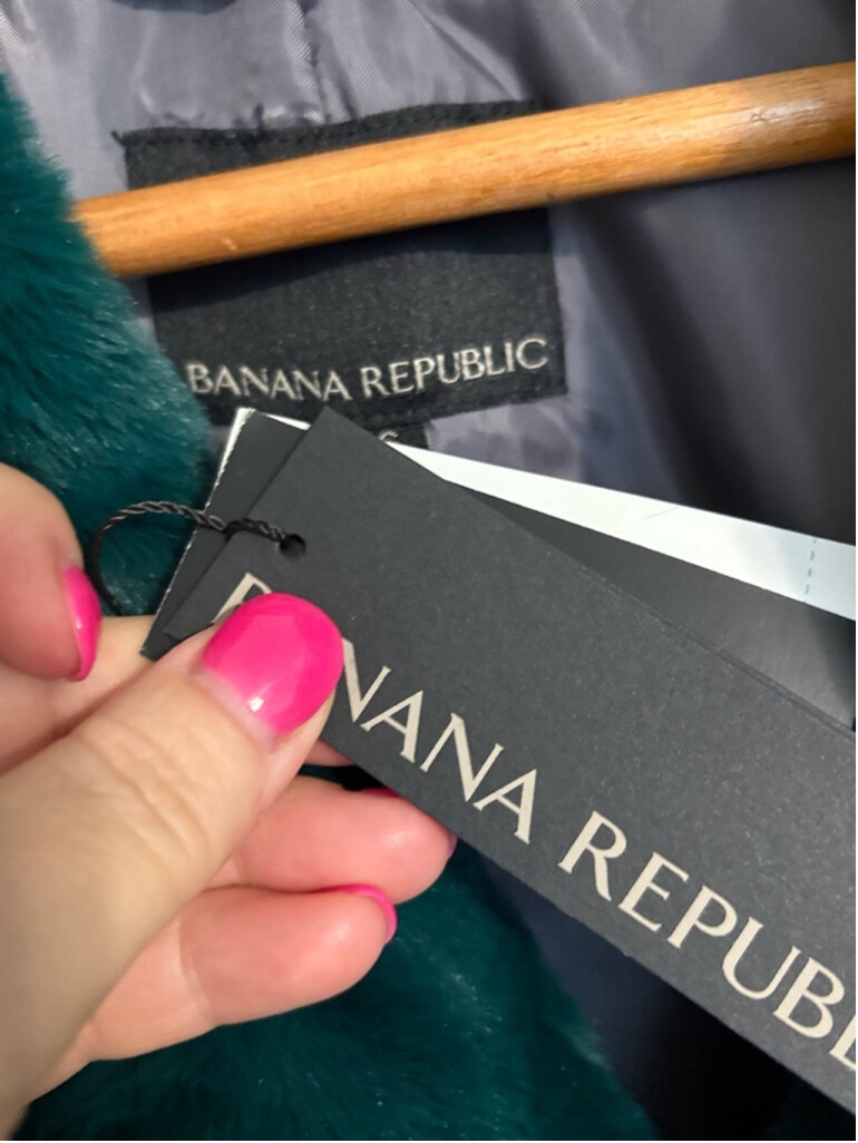 Banana Republic New! Rare Faux Fur Coat image 4