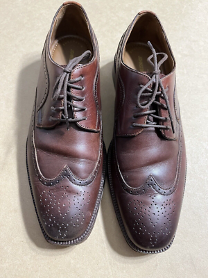 Johnston & Murphy Wingtip Leather Oxford Shoes Sz 8.5 M 