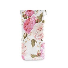 MOYYO Eyeglass Pouch Squeeze Top Portable Sunglasses Bag Pouch PU 5 Rose