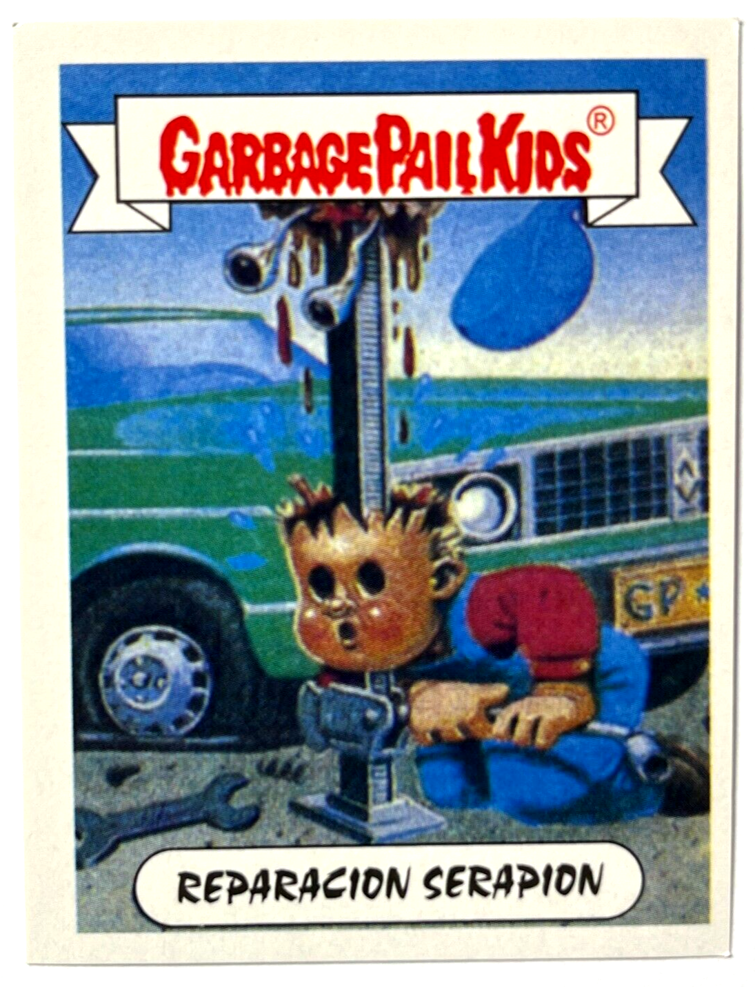1988 GARBAGE PAIL KIDS Sticker Reedition #069 CRANKIN´ FRANKLIN Peru Edition