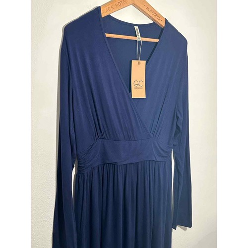 GRECERELLE Abito da donna primavera estate casual manica lunga blu navy XL - Foto 5 di 10