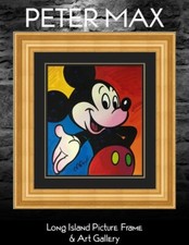 Peter Max Signed & Numbered Serigraph Mickey Mouse Disney Suite Custom Framed #3