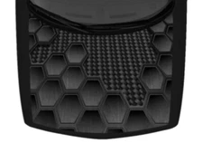 Grunge Hexagon Brushed Metal Grey Truck Hood Wrap Vinyl Graphic Car Decal USA US