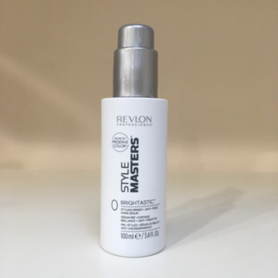 REVLON Style Masters BRIGHTASTIC Styling Primer + Anti-Frizz Shine Serum 3.4 oz