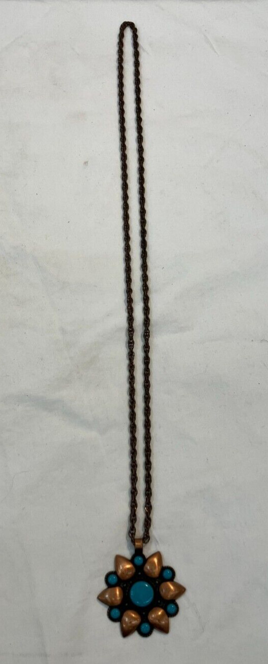 Vintage BELL TRADING POST Signed Solid Copper Tur… - image 1