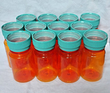 12 Empty Publix Pharmacy Pill Bottles w/ Lids Crafts-Coins-Nuts-Bolts-Beads