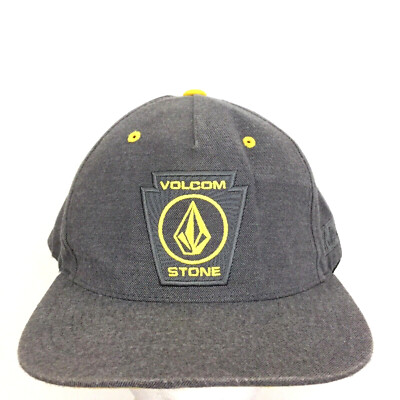 Volcom Stone Patch Hat Yae Spell Out Logo Surf Skater Snap Back Baseball Dad Hat