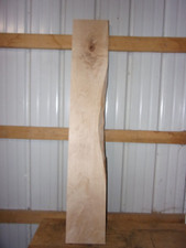 HARD MAPLE SLAB BOARD KILN DRIED LUMBER 15/16" THICK 2322V WOOD LIVE EDGE