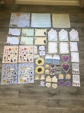Lot Of Scrapbook Paper Stickers Diecuts Frames