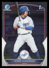 2023 Bowman #BCP-138 Yeiner Fernandez Los Angeles Dodgers Chrome Prospects