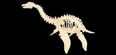 Dinosaur Woodcraft 3D Construction Kit Model Building - Plesiosaurus ...