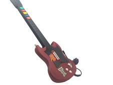 Sony Playstation 2 RockBand Gitarre Controller Rot getestet Gut Kabel