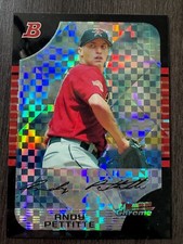 2005 Bowman Chrome Andy Pettitte Xfractor Refractor #7 serial /225