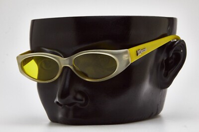 Y2K Vintage Rave Gelb Sonnenbrille ROCCOBAROCCO Zoomer Fashion Rave Mini Slim
