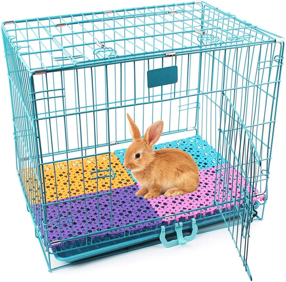 4 Pack Rabbit Cage Mat Pet Cage Mats Pet Mat for Bunny Feet Pads for