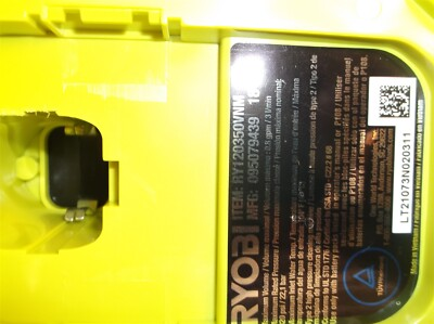 #ad RYOBI RY120350vnm ONE 18 Volt 320 PSI 0.8 GPM Cold Water Cordless Power Cleaner $55.99