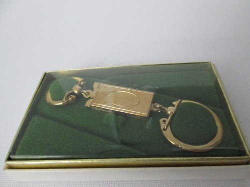 VINTAGE GOLDTON SCHLÜSSELANHÄNGER IN BOX