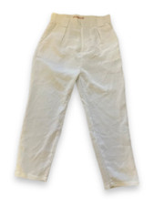 Vintage y2k white pant trouser size L W 27 L 36 SKU 342