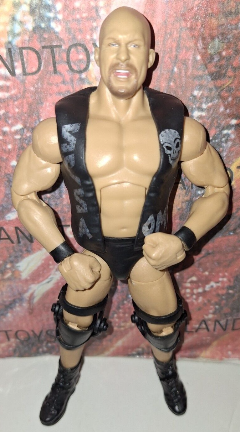WWE Stone Cold Steve Austin Mattel Elite Action Figure Legends Wrestlemania 38