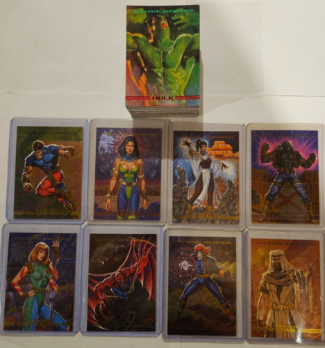 1993 Marvel Masterpieces - Base Set + DynaEtch Set - Picture 1 of 8