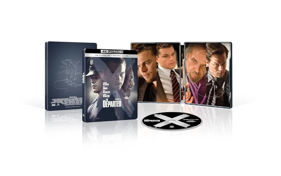 THE DEPARTED (2006 MARTIN SCORSESE) - 4K UHD BLURAY STEELBOOK **NEW & SEALED!** - Image 2 of 4