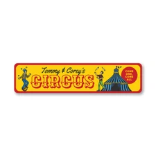 Retro Circus Metal Sign