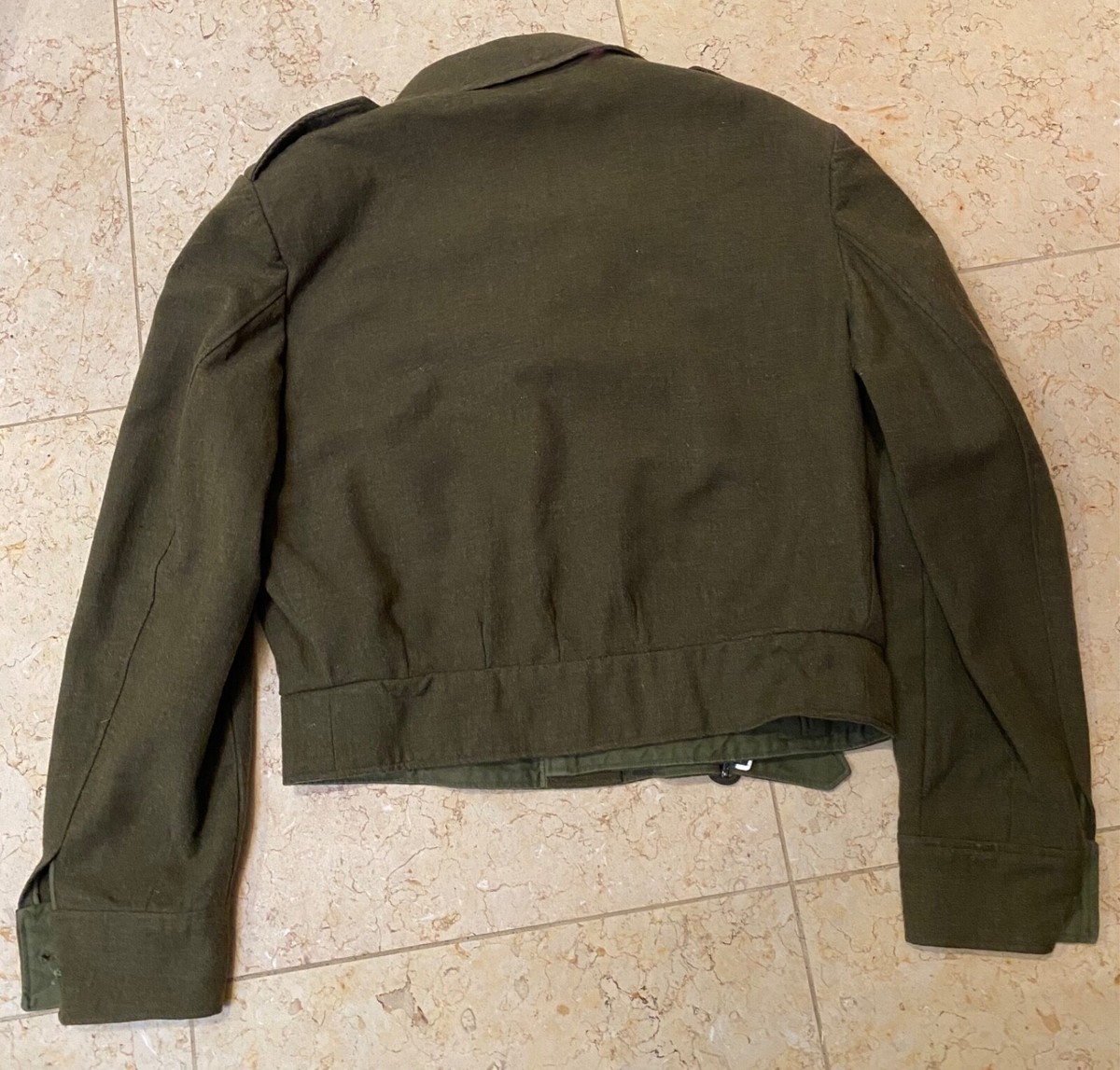 60s Dutch army IKEジャケット Rare Vintage 60's 1969 Norweigan/Dutch Army Green Ike Jacket
