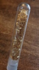 1 Vial Of 24 Karat Gold Flakes - 2" Inch Vial