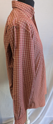 Yves Saint Laurent Herren Langarmhemd rot-weiß kariert - Bild 4 von 8