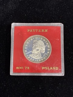 1979 Poland 100 Zlotych Pattern Coin Henryk Wieniawski w/ Holder
