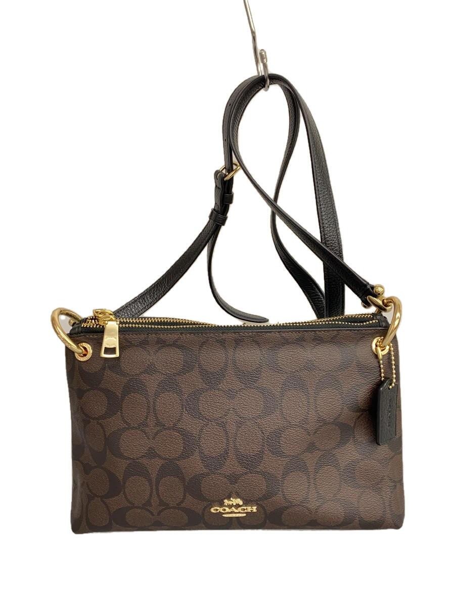COACH Shoulder Bag in BRW All-Over Pattern Design