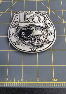 Vintage "Lucky 13" Black Cat Belt Buckle Rockabilly Greaser Psychobilly Biker