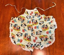Vintage 1960s Disney Parks Mickey Minnie Mouse Toddler Jumper Romper 18 Months