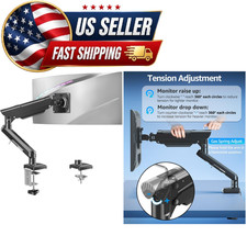 Single Monitor Mount for 32 27 24 22 Inch Screen, Monitor Arm Holds 4.4-22 Lbs,