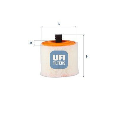 UFI Air Filter Insert 173mm Height Fits Opel Astra Vauxhall Astra 27.F37.00