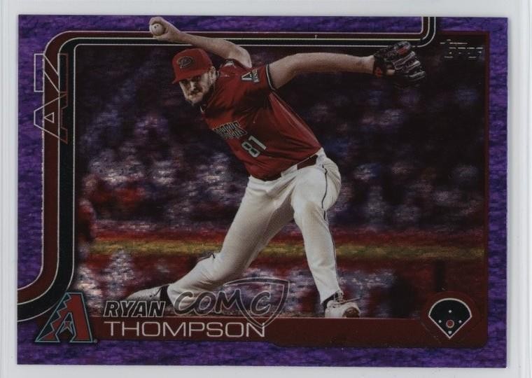 2025 Topps Series 1 Purple Holo Foil 162/250 Ryan Thompson #265 Rookie RC ls5