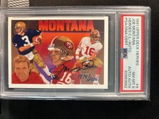 Joe Montana 1991 Upper Deck Heroes Autograph PSA 8 #/2500 Diamond Holo